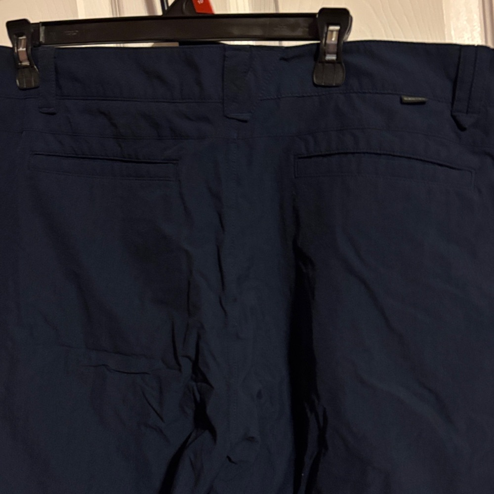 Oakley Men's Dark Blue Flat Front Shorts - Picture 3 of 3